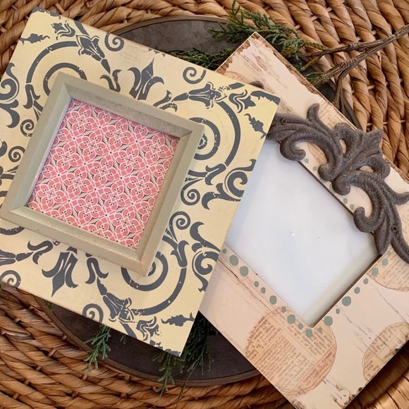Other - Vintage Rustic Shabby Chic Picture Frames EUC